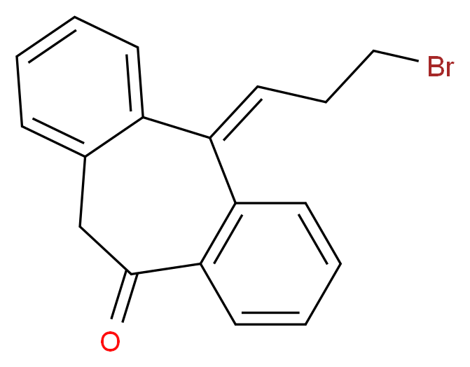 (5Z)-5-(3-Bromopropylidene)-5,11-dihydro-10H-dibenzo[a,d]cyclohepten-10-one_分子结构_CAS_156458-92-3)