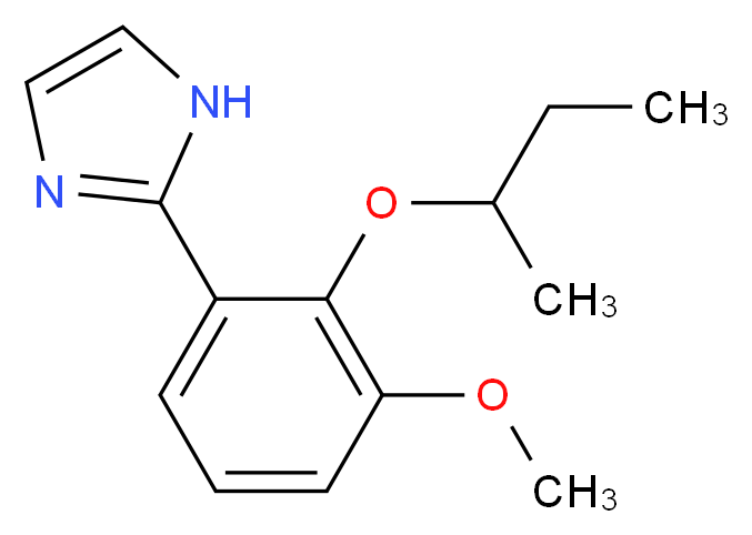 2-(2-sec-butoxy-3-methoxyphenyl)-1H-imidazole_分子结构_CAS_)