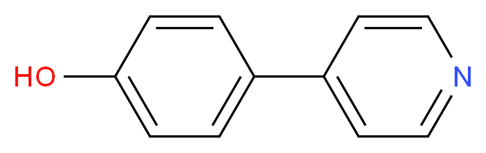 4-(pyridin-4-yl)phenol_分子结构_CAS_77409-99-5