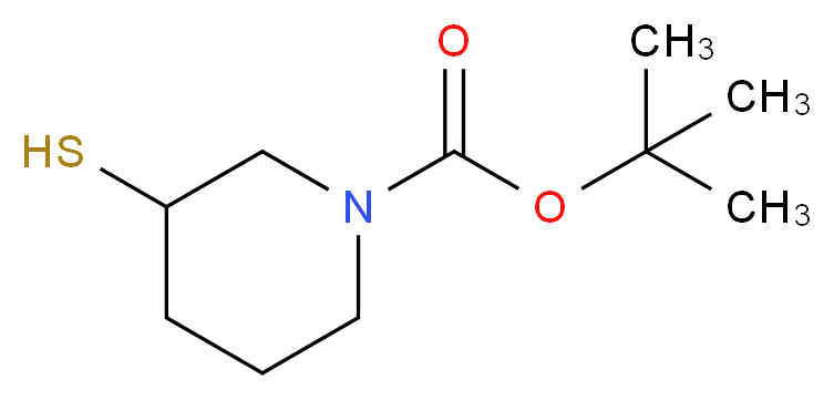 tert-Butyl 3-sulfanylpiperidine-1-carboxylate_分子结构_CAS_1017798-34-3)