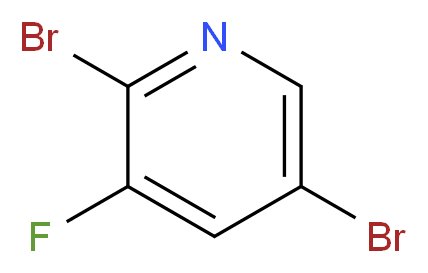 2,5-dibromo-3-fluoropyridine_分子结构_CAS_156772-60-0