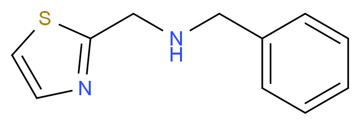 1-phenyl-N-(1,3-thiazol-2-ylmethyl)methanamine_分子结构_CAS_247235-78-5)