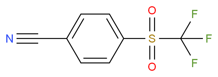 4-(Trifluoromethylsulfonyl)benzonitrile_分子结构_CAS_312-21-0)