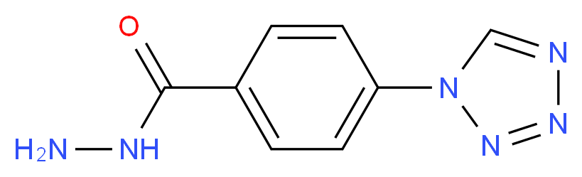 4-(1H-Tetrazol-1-yl)benzohydrazide_分子结构_CAS_)