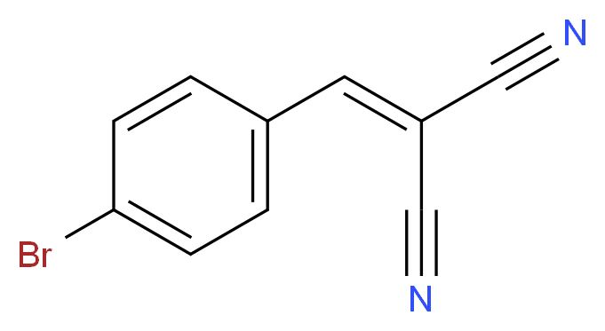 2-[(4-Bromophenyl)methylene]malononitrile_分子结构_CAS_)