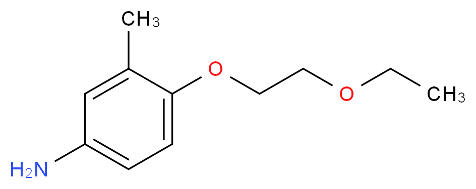 4-(2-Ethoxyethoxy)-3-methylaniline_分子结构_CAS_)