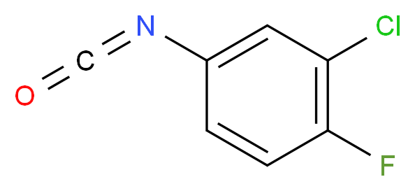 3-Chloro-4-fluorophenyl isocyanate 97%_分子结构_CAS_50529-33-4)