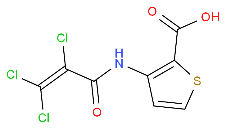3-[(2,3,3-trichloroacryloyl)amino]thiophene-2-carboxylic acid_分子结构_CAS_)