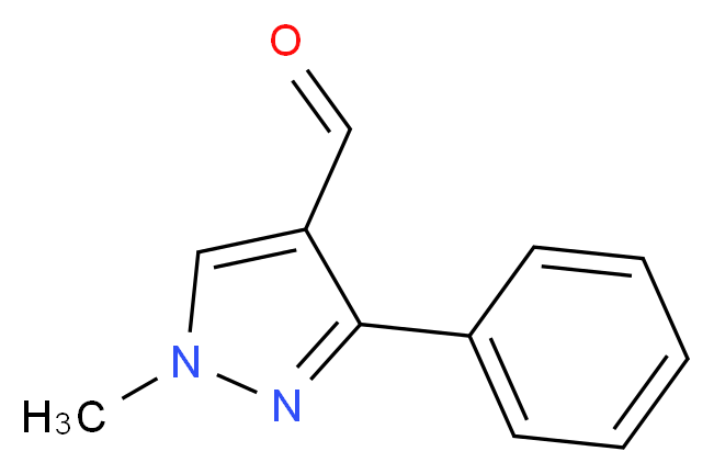 1-Methyl-3-phenyl-1H-pyrazole-4-carbaldehyde_分子结构_CAS_304477-40-5)