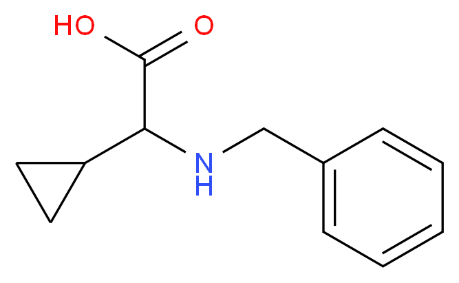 2-(benzylamino)-2-cyclopropylacetic acid_分子结构_CAS_)