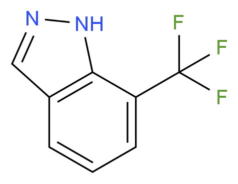 7-(Trifluoromethyl)-1H-indazole_分子结构_CAS_885694-00-8)