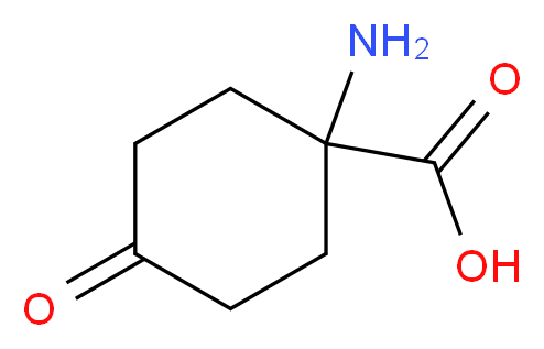 1-amino-4-oxocyclohexanecarboxylic acid_分子结构_CAS_285996-77-2)