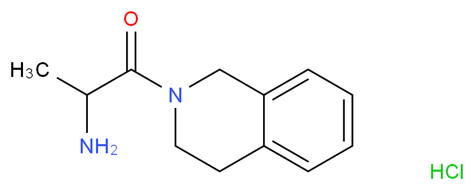 2-amino-1-(1,2,3,4-tetrahydroisoquinolin-2-yl)propan-1-one hydrochloride_分子结构_CAS_)