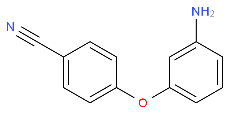 4-(3-aminophenoxy)benzonitrile_分子结构_CAS_)