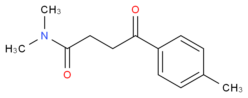 N,N-dimethyl-4-(4-methylphenyl)-4-oxobutanamide_分子结构_CAS_402470-91-1