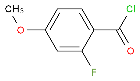 2-fluoro-4-methoxybenzoyl chloride_分子结构_CAS_321-24-4