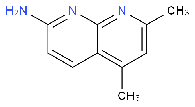 5,7-Dimethyl-[1,8]naphthyridin-2-ylamine_分子结构_CAS_39565-07-6)