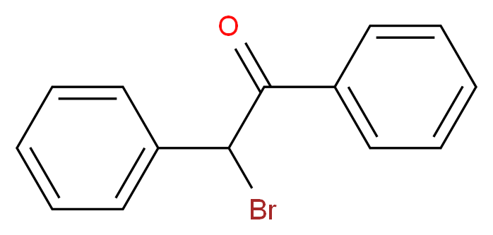 2-bromo-1,2-diphenylethan-1-one_分子结构_CAS_1484-50-0