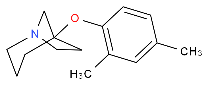 5-(2,4-dimethylphenoxy)-1-azabicyclo[3.2.1]octane_分子结构_CAS_)