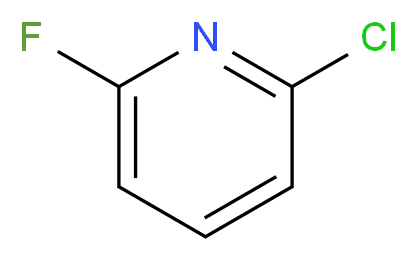 2-chloro-6-fluoropyridine_分子结构_CAS_20885-12-5