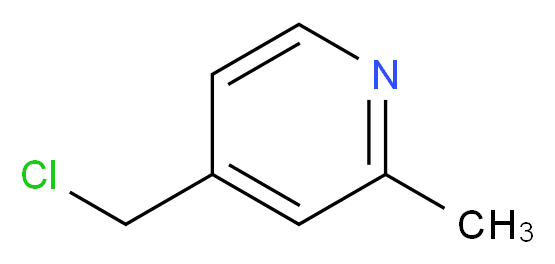4-(chloromethyl)-2-methylpyridine_分子结构_CAS_75523-42-1)
