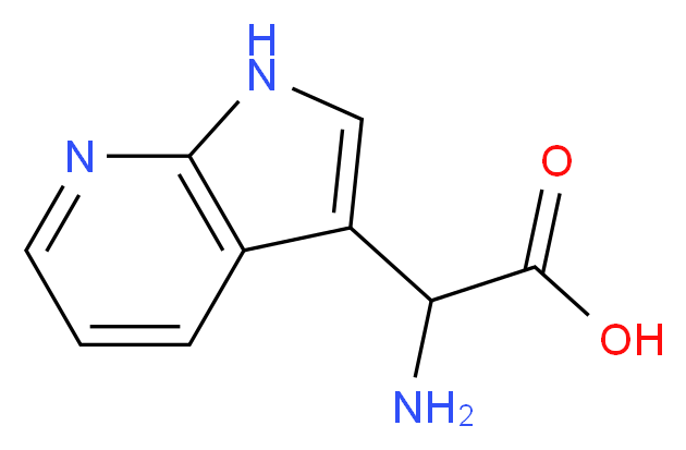 2-amino-2-{1H-pyrrolo[2,3-b]pyridin-3-yl}acetic acid_分子结构_CAS_1052209-51-4