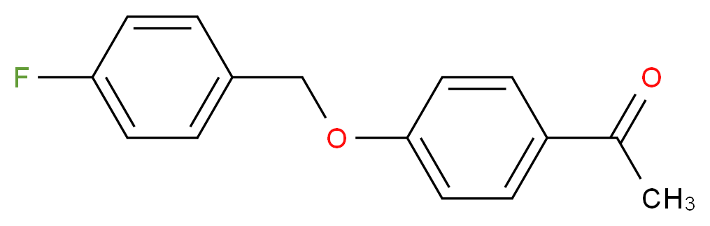 1-{4-[(4-fluorophenyl)methoxy]phenyl}ethan-1-one_分子结构_CAS_72293-96-0