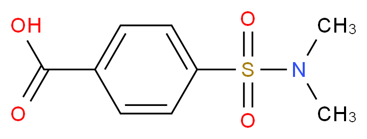 4-Dimethylsulfamoyl-benzoic acid_分子结构_CAS_1206-37-7)