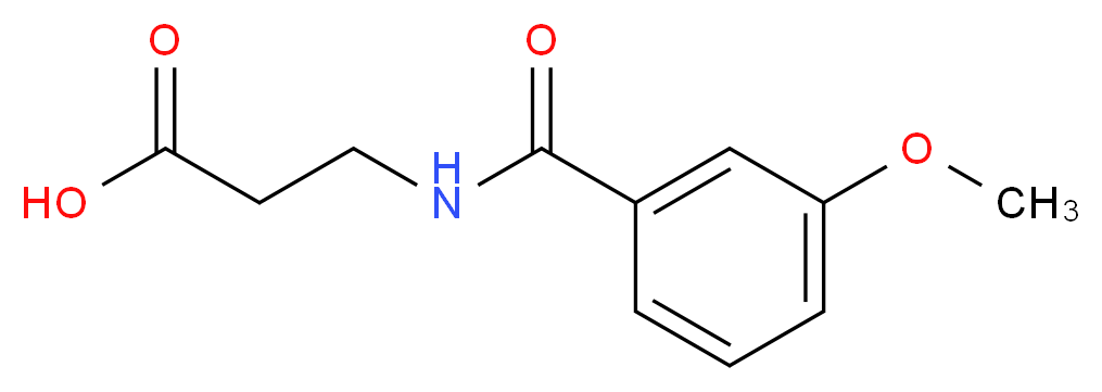 N-(3-Methoxybenzoyl)-beta-alanine_分子结构_CAS_914773-50-5)