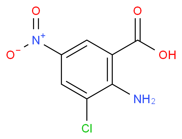 2-amino-3-chloro-5-nitrobenzoic acid_分子结构_CAS_773109-32-3