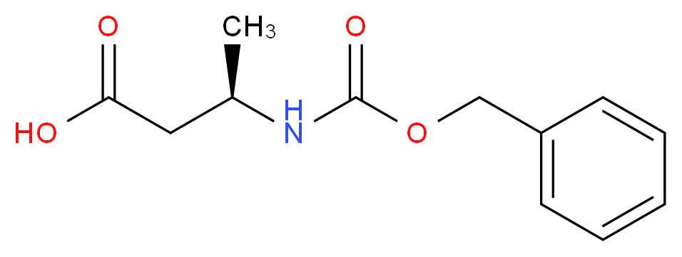 (3R)-3-{[(benzyloxy)carbonyl]amino}butanoic acid_分子结构_CAS_67843-72-5