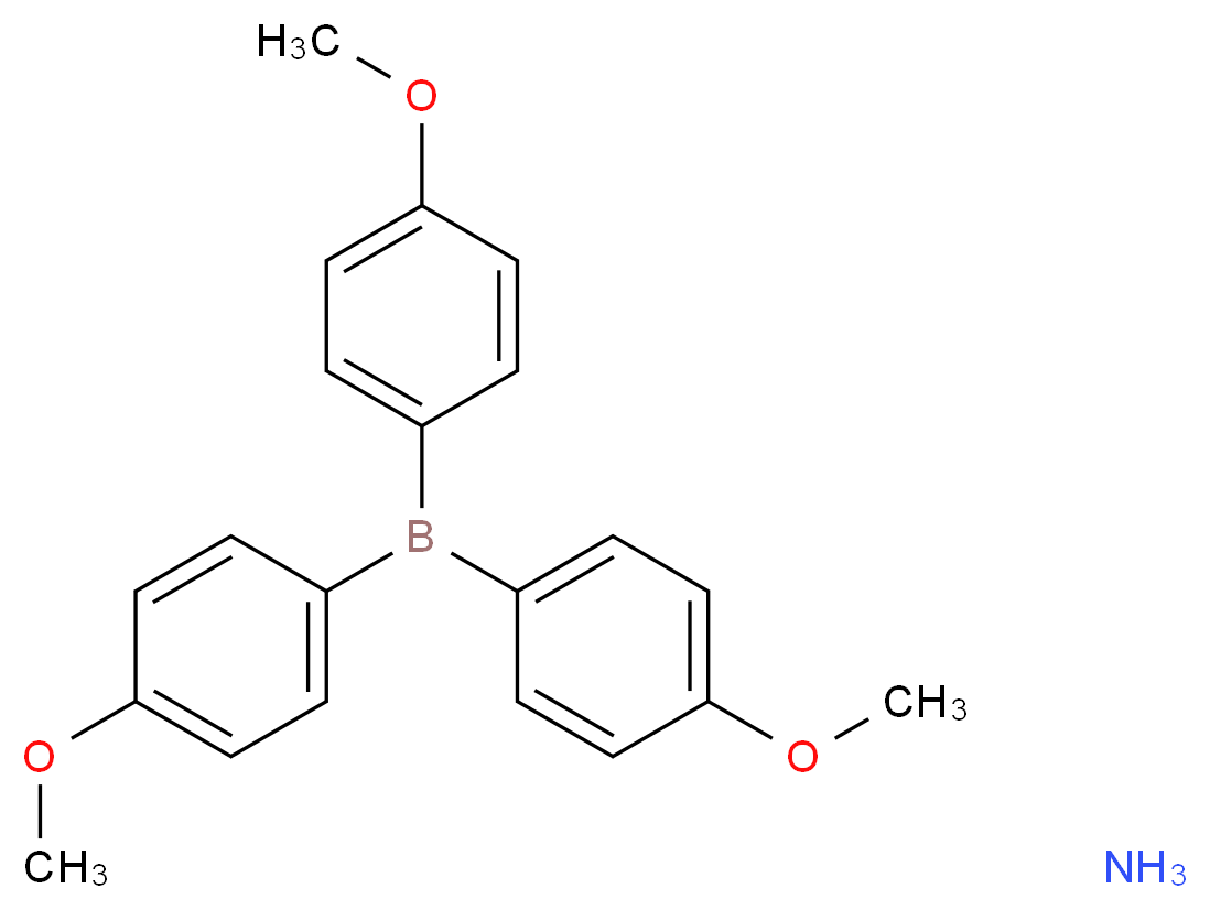 tris(4-methoxyphenyl)borane amine_分子结构_CAS_13549-38-7