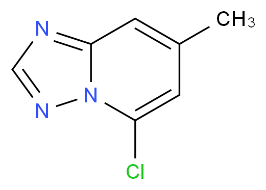 5-chloro-7-methyl[1,2,4]triazolo[1,5-a]pyridine_分子结构_CAS_878259-99-5)
