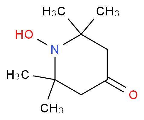 1-hydroxy-2,2,6,6-tetramethylpiperidin-4-one_分子结构_CAS_2896-70-0