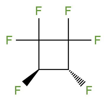 (3R,4R)-1,1,2,2,3,4-hexafluorocyclobutane_分子结构_CAS_23012-94-4