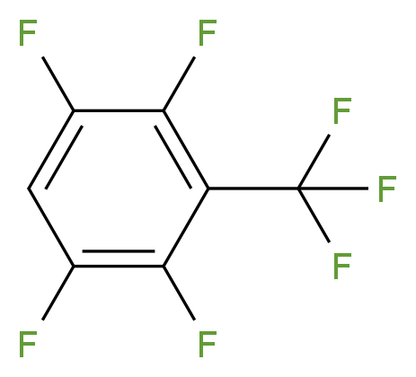 1,2,4,5-tetrafluoro-3-(trifluoromethyl)benzene_分子结构_CAS_651-80-9