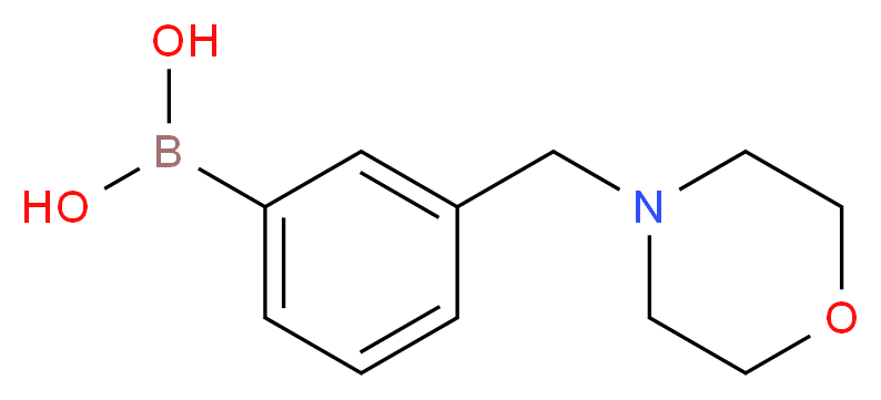 [3-(morpholin-4-ylmethyl)phenyl]boronic acid_分子结构_CAS_397843-58-2
