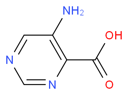 5-Amino-pyrimidine-4-carboxylic acid_分子结构_CAS_59950-53-7)