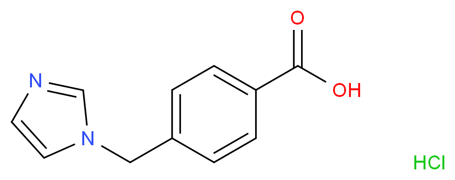 4-(1H-imidazol-1-ylmethyl)benzoic acid hydrochloride_分子结构_CAS_135611-32-4)