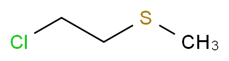 2-Chloroethyl methylsulfide_分子结构_CAS_542-81-4)