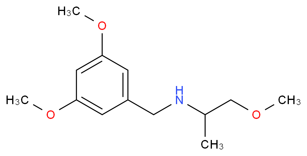 (3,5-dimethoxybenzyl)(2-methoxy-1-methylethyl)amine_分子结构_CAS_356091-46-8)