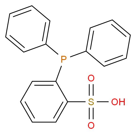 2-(Diphenylphosphino)benzenesulfonic acid_分子结构_CAS_111864-25-6)