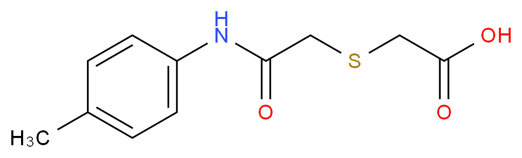 2-({[(4-methylphenyl)carbamoyl]methyl}sulfanyl)acetic acid_分子结构_CAS_338409-62-4