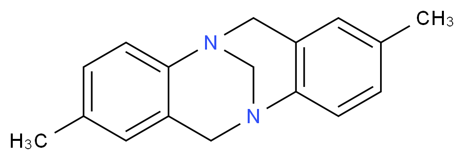 5,13-dimethyl-1,9-diazatetracyclo[7.7.1.0<sup>2</sup>,<sup>7</sup>.0<sup>1</sup><sup>0</sup>,<sup>1</sup><sup>5</sup>]heptadeca-2,4,6,10(15),11,13-hexaene_分子结构_CAS_21451-74-1