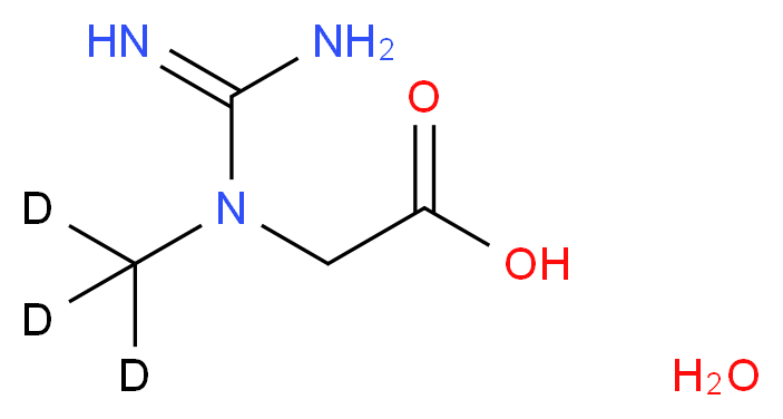 肌酸-(甲基-d3) 一水合物_分子结构_CAS_284664-86-4)