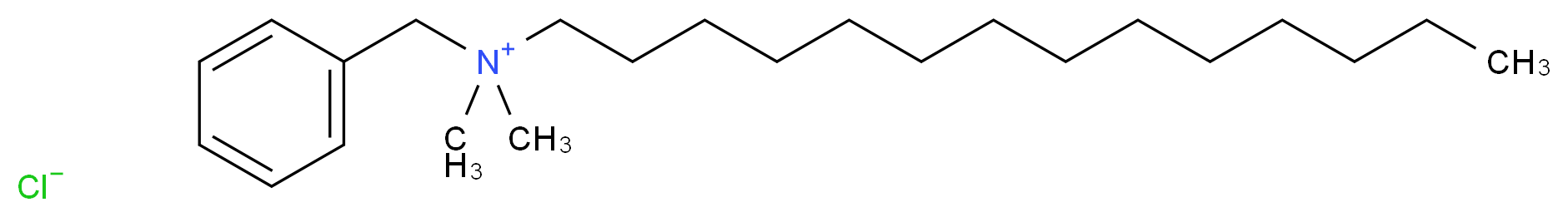 benzyldimethyltetradecylazanium chloride_分子结构_CAS_139-08-2