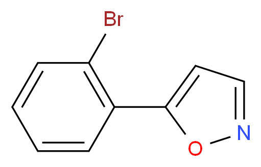 5-(2-Bromophenyl)isoxazole_分子结构_CAS_387358-52-3)