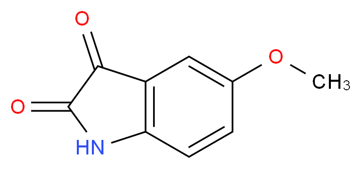 5-Methoxy-1H-indole-2,3-dione_分子结构_CAS_39755-95-8)