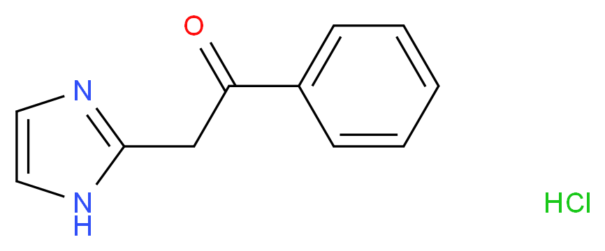 2-(1H-imidazol-2-yl)-1-phenylethan-1-one hydrochloride_分子结构_CAS_52855-74-0