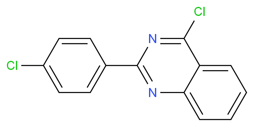 4-CHLORO-2-(4-CHLORO-PHENYL)-QUINAZOLINE_分子结构_CAS_59490-94-7)